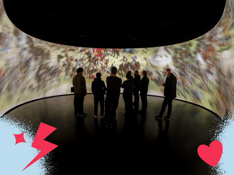 Museumsbesuch · Murten, ausgeschlachtet.